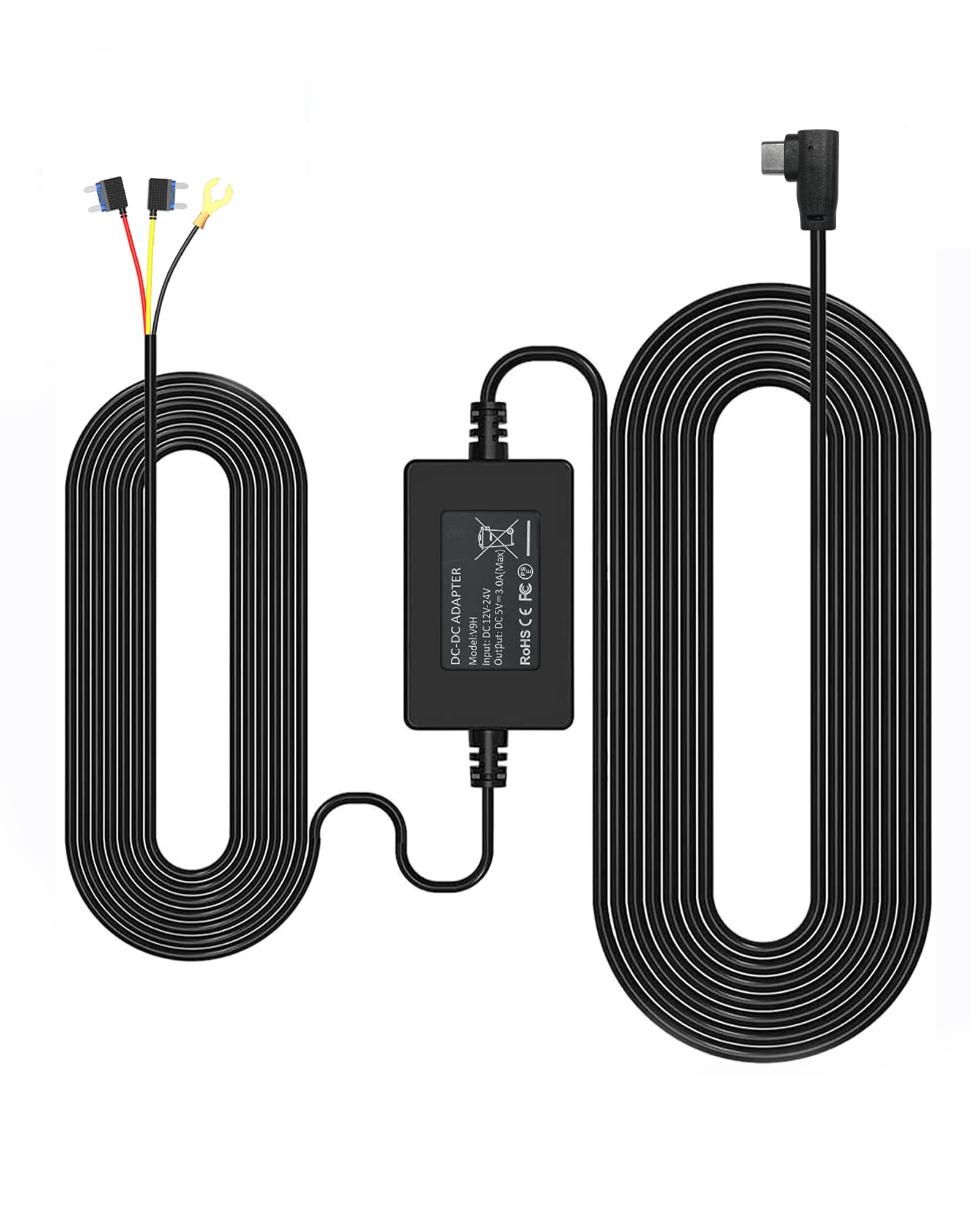 Amazon.com: REDTIGER F7N Dash Cam Hardwire Kit, 21.3ft USB C Port